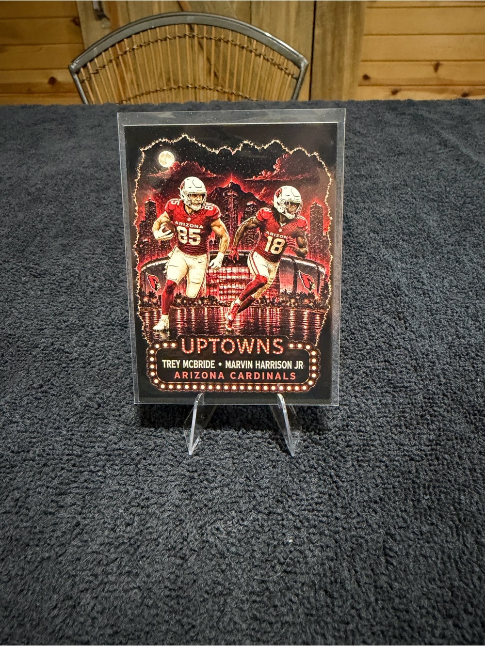 Arizona Cardinals Uptowns Collectible Card - Red